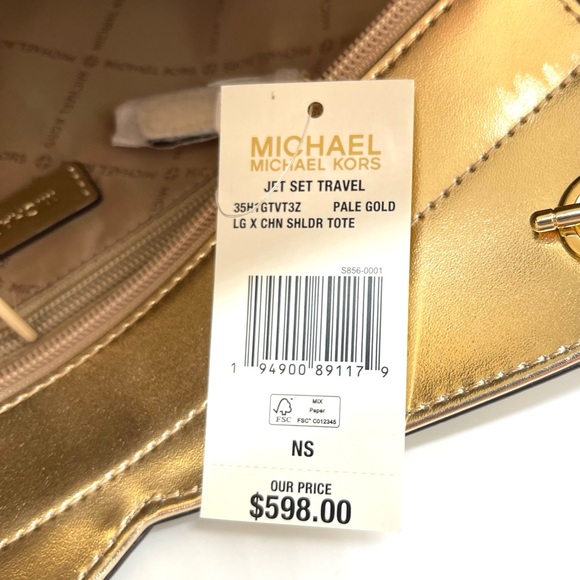 Michael Kors Large X Chain Shoulder Tote Bag - Picture 8 of 8